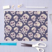 Trendy Halloween Spooky Skulls Decoupage Print Tissuepapier (Craft)