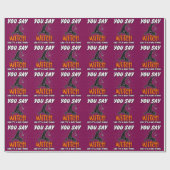 Trendy Halloween Spooky Witch Quote Gift Cadeaupapier (Vlak)