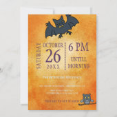 Trendy Halloween waterverf ghost booze booze party Kaart (Achterkant)