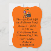 Trendy Halloween Witch Cauldron Bracket Style Invi Kaart (Achterkant)