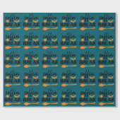 Trendy Halloween Witch Quote "Coffin Break" Gift Cadeaupapier (Vlak)