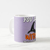 Trendy Halloween Witchy Quote Koffiemok (Voorkant links)