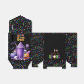 Trendy Halloween Zwart "Te Schattige om te spook" Bedankdoosjes (Uitgevouwen)