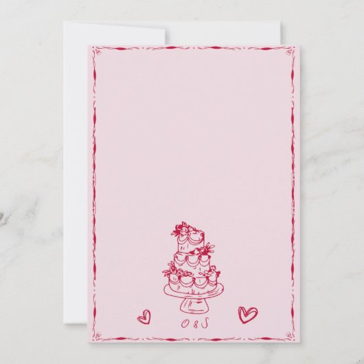 Trendy Hand Drawn Scribble Fun Sla de datum op Kaart (Achterkant)