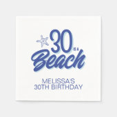 Trendy Hand Getekende Doodle 30 Is Een Strand Verj Servet (Voorkant)