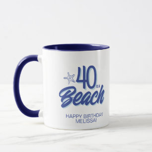 Trendy Hand Getekende Doodle 40 Is Een Strand Verj Mok