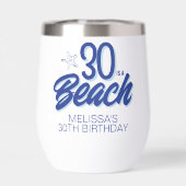 Trendy hand getrokken Doodle 30 is een strand verj (Achterkant)