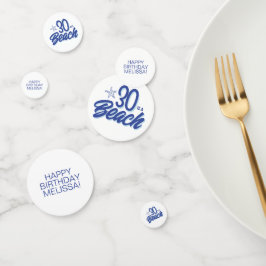 Trendy hand getrokken Doodle 30 is een strand verj Confetti