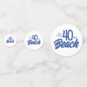 Trendy hand getrokken Doodle 40 is een strand verj Confetti (Voorkanten)