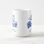 Trendy hand getrokken Doodle 40 is een strand verj Koffiemok (Center)