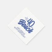 Trendy hand getrokken Doodle 40 is een strand verj Servet (Hoek)