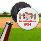 Trendy Hand getrokken Honkbal Mama Gepersonaliseer Button Flesopener
