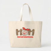 Trendy Hand getrokken Honkbal Mama Gepersonaliseer Grote Tote Bag (Voorkant)