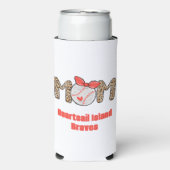 Trendy Hand getrokken Honkbal Mama Gepersonaliseer Seltzer Blikjeskoeler (Seltzer Voorkant)