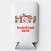 Trendy Hand getrokken Honkbal Mama Gepersonaliseer Seltzer Blikjeskoeler (Voorkant)