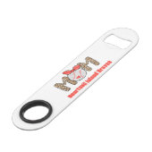 Trendy Hand getrokken Honkbal Mama Gepersonaliseer Speed Flessenopener (Voorkant Gekanteld)