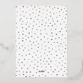 Trendy Hand Lettered Typography Afstuderen Folie Uitnodiging (Achterkant)