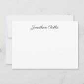 Trendy Hand Script Naam Sjabloon Elegant Modern (Voorkant)