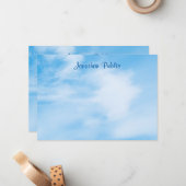 Trendy Handgeschreven de Naam van het Manuscript B Notitiekaartje (Voorkant / Achterkant in situ)