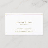 Trendy handgeschreven Gold Script Glam Luxe Design Visitekaartje (Achterkant)