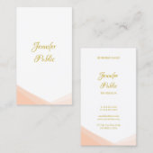 Trendy Handgeschreven Gouden Script Sjabloon Moder Visitekaartje (Voorkant / Achterkant)