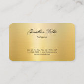 Trendy Handgeschreven Naam Stijlvol Goud Kijk Mode Visitekaartje (Achterkant)