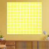 Trendy handgetekende inktvormen canvas afdruk (Insitu (Woonkamer))