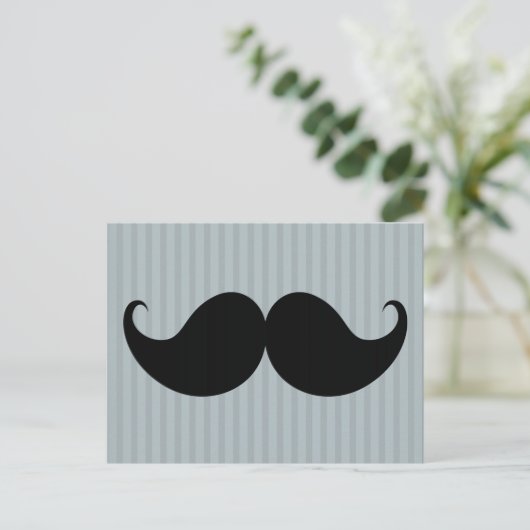 Trendy Handlebar Mustache Mustache Stache Briefkaart (Staand voorkant)