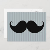 Trendy Handlebar Mustache Mustache Stache Briefkaart (Voorkant / Achterkant)