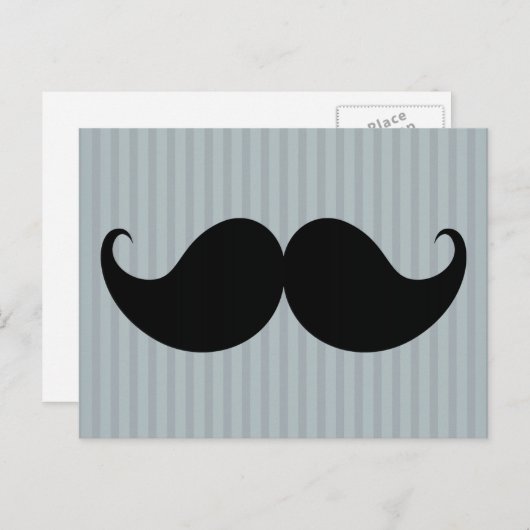 Trendy Handlebar Mustache Mustache Stache Briefkaart (Voorkant / Achterkant)