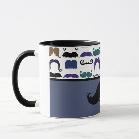 Trendy Handlebar Mustache Mustache Stache Mok (Links)