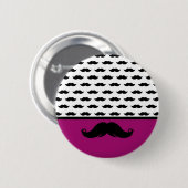 Trendy Handlebar Mustache Mustache Stache Ronde Button 5,7 Cm (Voorkant /achterkant)