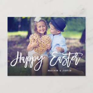 Trendy handschrift  Pasfoto Feestdagenkaart