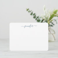 Trendy Handwriting Persoonlijk Slate Blue