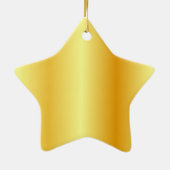 Trendy Handwriting Script Sjabloon Gold look Keramisch Ornament (Achterkant)