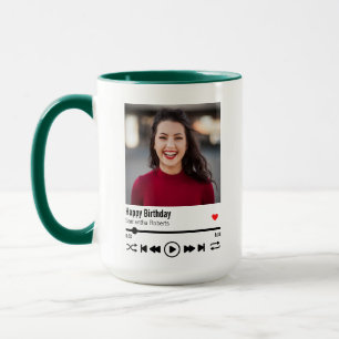Trendy Happy Birthday Persoonlijke foto Mok