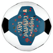 Trendy Happy Canada Day Voetbal (Gedraaid)