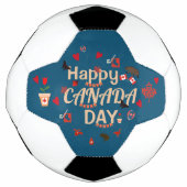 Trendy Happy Canada Day Voetbal (Voorkant)