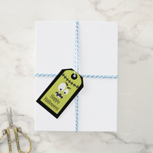 Trendy Happy Halloween Funky Gift Cadeaulabel (Met Touw)