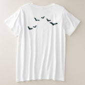 Trendy Happy Halloween Gnome Grote Maat T-shirt (Design achterkant)