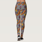 Trendy Happy Halloween Grey Gnome Leggings (Achterkant)