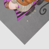 Trendy Happy Halloween Grey Gnome Tissuepapier (Detail)