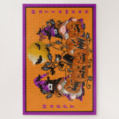Trendy Happy Halloween Oranje Gnome Legpuzzel (Verticaal)
