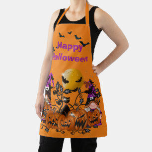 Trendy Happy Halloween Oranje Gnome Schort
