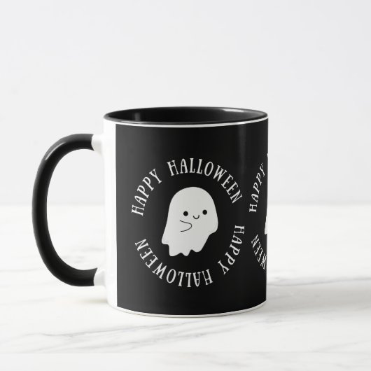 Trendy Happy Halloween Schattigee Ghost Classic Mok (Links)