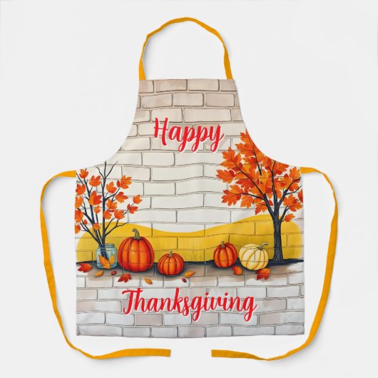 Trendy Happy Thanksgiving Beautiful Fall Schort (Voorkant)