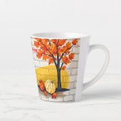 Trendy Happy Thanksgiving Mooie Herfst Latte Mok (Rechts)