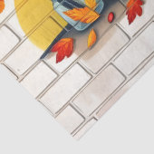 Trendy Happy Thanksgiving Mooie Herfst Tissuepapier (Detail)