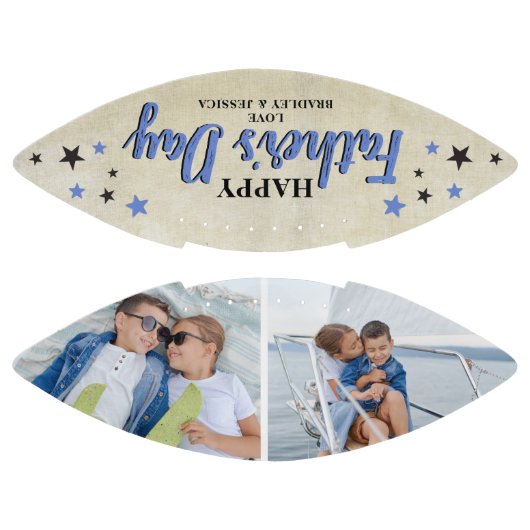 Trendy Happy Vaderdag Dad Gift Photo Keepomwille American Football (Panelen)