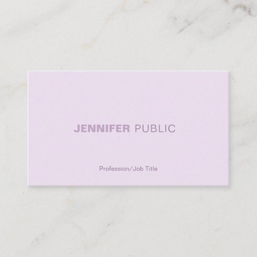 Trendy Harmonic Colors Professional Elegant Plain Visitekaartje (Voorkant)